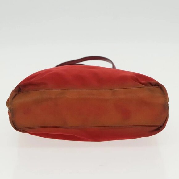 PRADA Hand Bag Nylon Red Silver - Picture 5 of 15